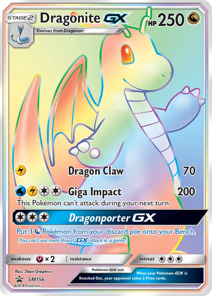 Dragonite GX (SM156) [Sun & Moon: Black Star Promos] | Gear Gaming Bentonville