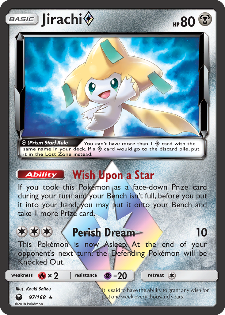 Jirachi (97/168) (Prism Star) [Sun & Moon: Celestial Storm] | Gear Gaming Bentonville