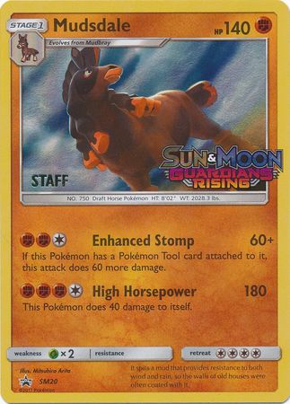 Mudsdale (SM20) (Staff Prerelease Promo) [Sun & Moon: Black Star Promos] | Gear Gaming Bentonville