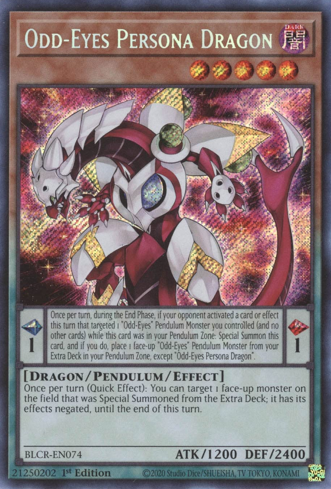 Odd-Eyes Persona Dragon [BLCR-EN074] Secret Rare | Gear Gaming Bentonville