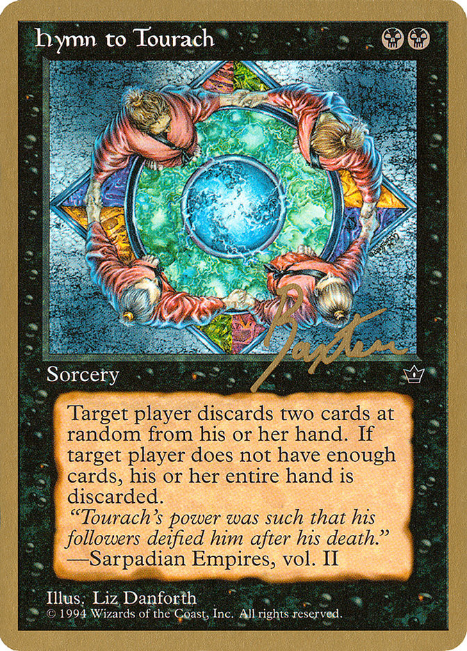 Hymn to Tourach (Circle) (George Baxter) [Pro Tour Collector Set] | Gear Gaming Bentonville