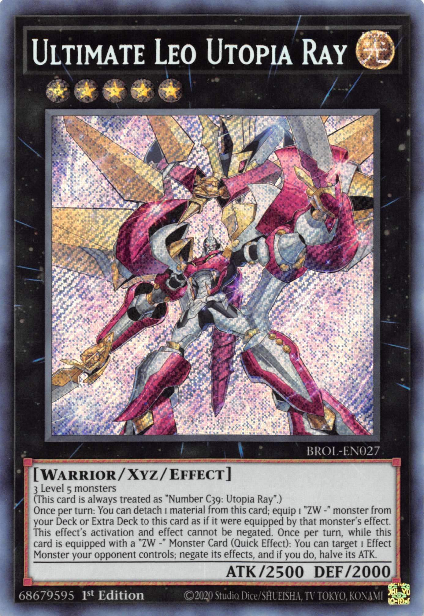 Ultimate Leo Utopia Ray [BROL-EN027] Secret Rare | Gear Gaming Bentonville
