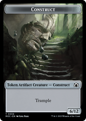 Phyrexian Golem // Construct Double-Sided Token [March of the Machine Commander Tokens] | Gear Gaming Bentonville