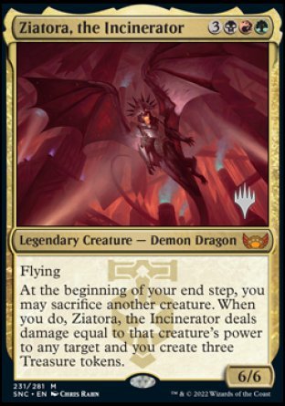 Ziatora, the Incinerator (Promo Pack) [Streets of New Capenna Promos] | Gear Gaming Bentonville