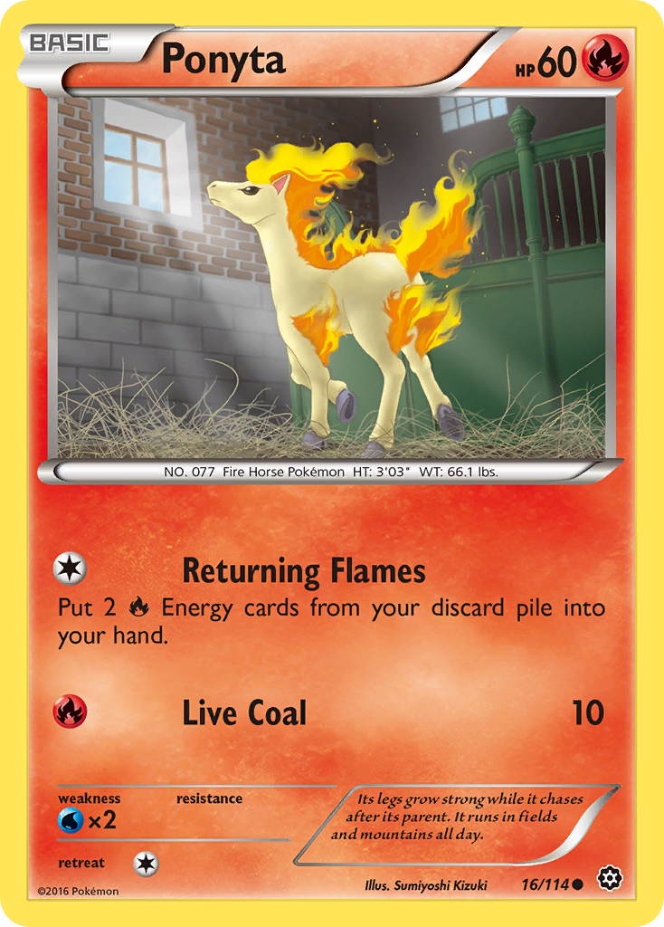 Ponyta (16/114) [XY: Steam Siege] | Gear Gaming Bentonville