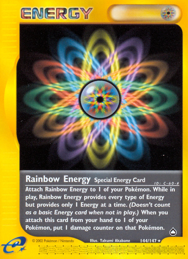 Rainbow Energy (144/147) [Aquapolis] | Gear Gaming Bentonville