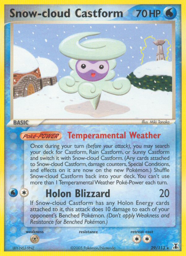 Snow-cloud Castform (29/113) [EX: Delta Species] | Gear Gaming Bentonville