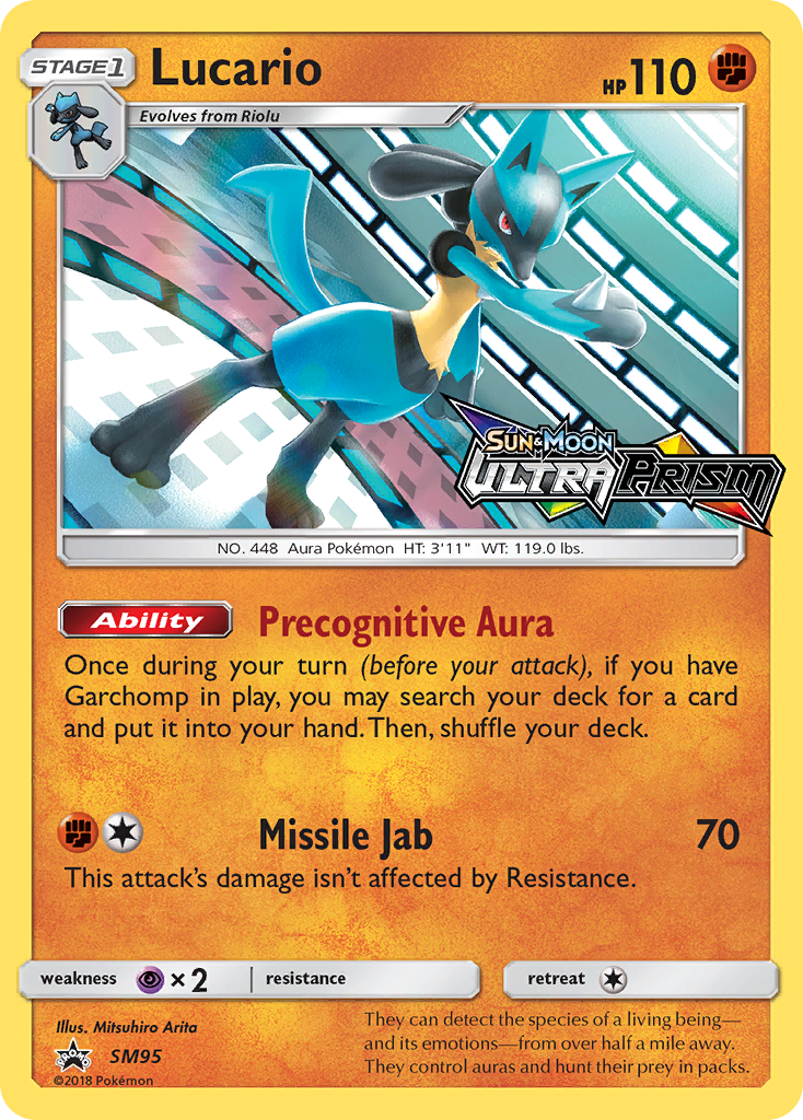 Lucario (SM95) (Prerelease Promo) [Sun & Moon: Black Star Promos] | Gear Gaming Bentonville