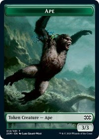 Ape // Elemental Double-sided Token [Double Masters Tokens] | Gear Gaming Bentonville