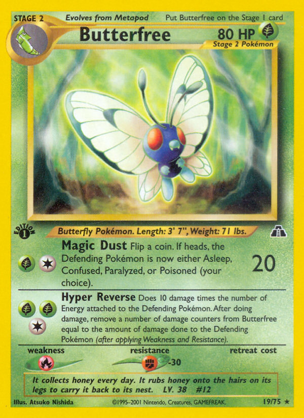 Butterfree (19/75) [Neo Discovery 1st Edition] | Gear Gaming Bentonville