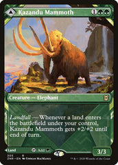 Kazandu Mammoth // Kazandu Valley (Showcase) [Zendikar Rising] | Gear Gaming Bentonville