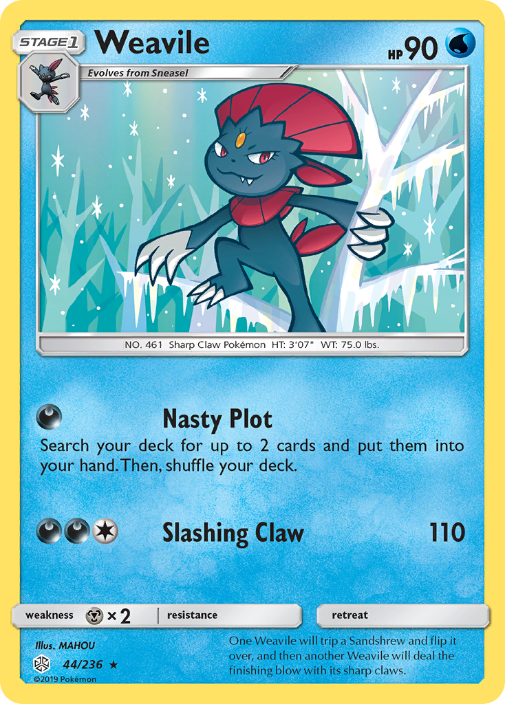 Weavile (44/236) [Sun & Moon: Cosmic Eclipse] | Gear Gaming Bentonville