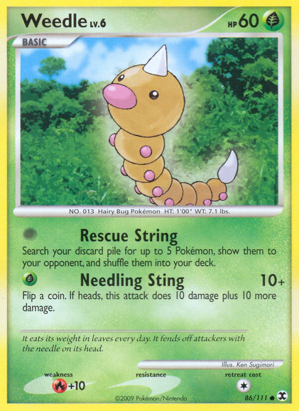 Weedle (86/111) [Platinum: Rising Rivals] | Gear Gaming Bentonville