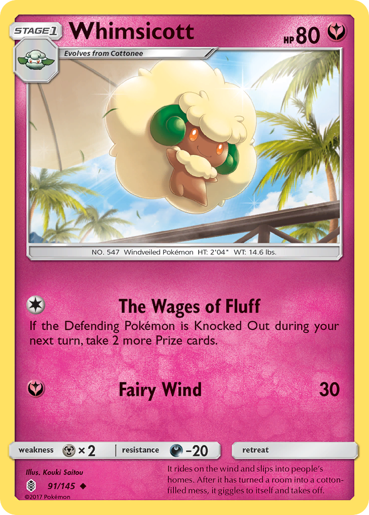 Whimsicott (91/145) [Sun & Moon: Guardians Rising] | Gear Gaming Bentonville