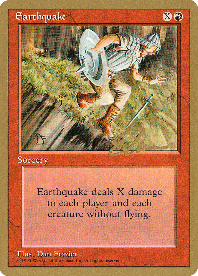 Earthquake (Eric Tam) [Pro Tour Collector Set] | Gear Gaming Bentonville