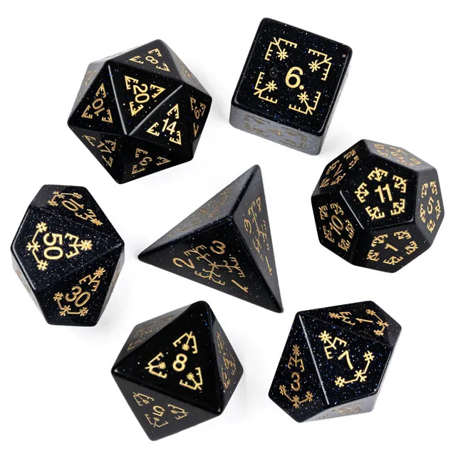 Goldstone dice on sale