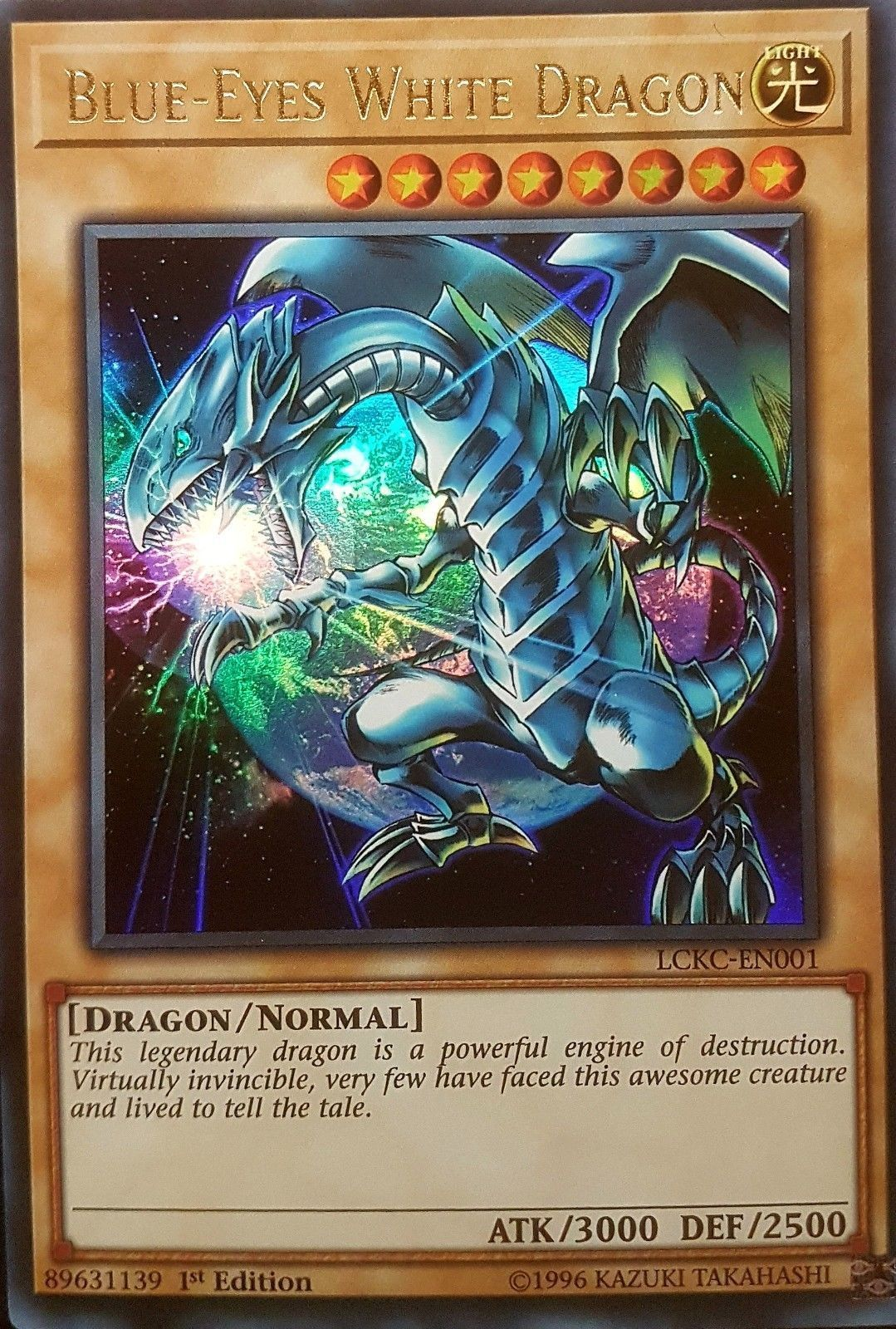 Blue-Eyes White Dragon (Version 3) [LCKC-EN001] Ultra Rare | Gear Gaming Bentonville