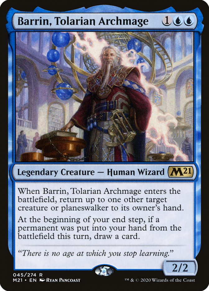 Barrin, Tolarian Archmage (Promo Pack) [Core Set 2021 Promos] | Gear Gaming Bentonville