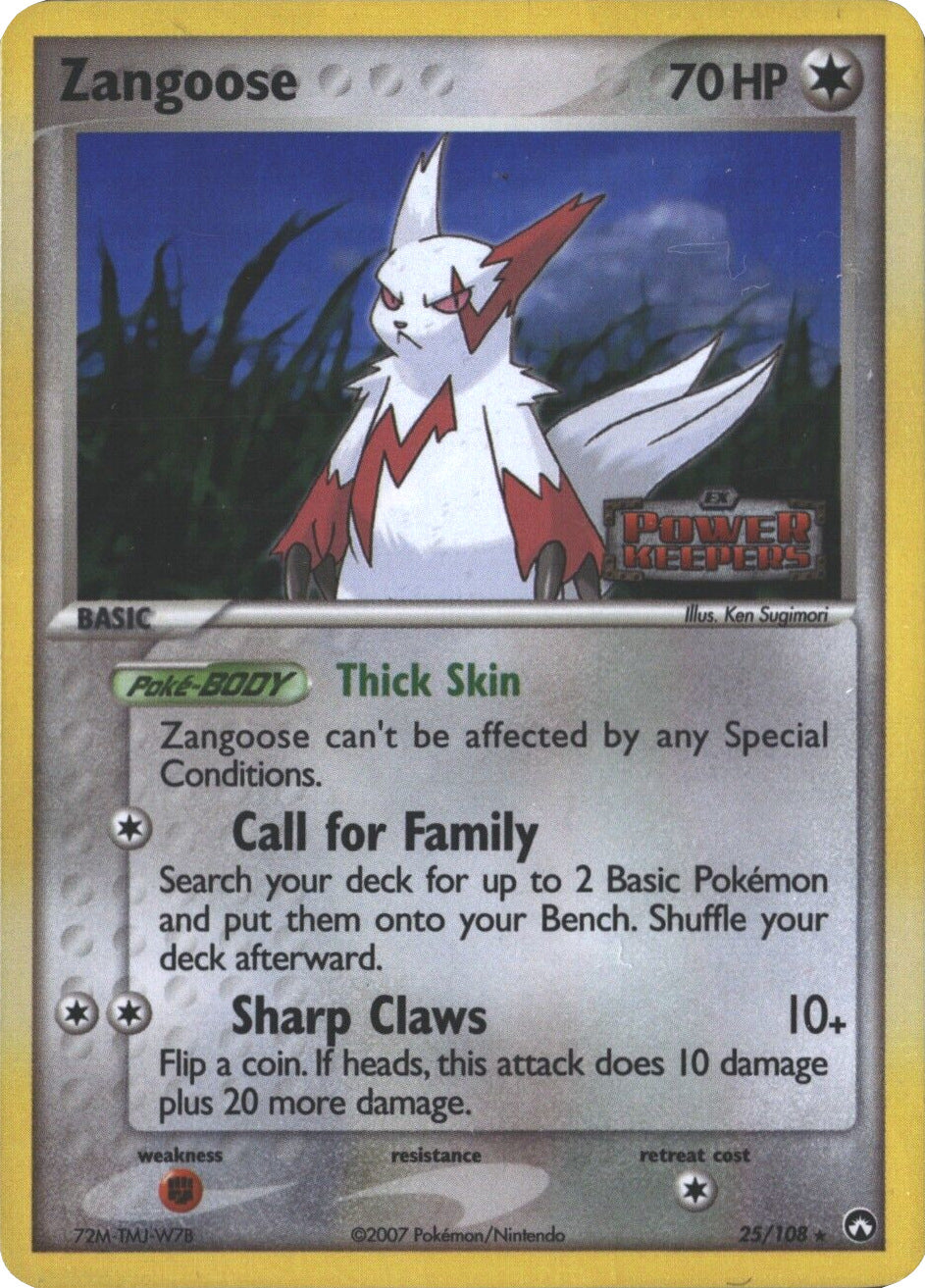 Zangoose (25/108) (Stamped) [EX: Power Keepers] | Gear Gaming Bentonville