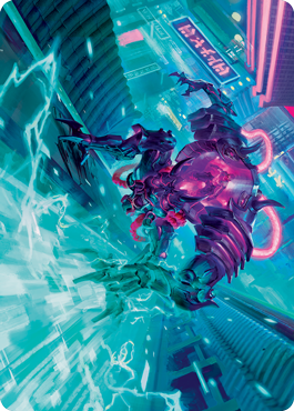 Surgehacker Mech Art Card [Kamigawa: Neon Dynasty Art Series] | Gear Gaming Bentonville