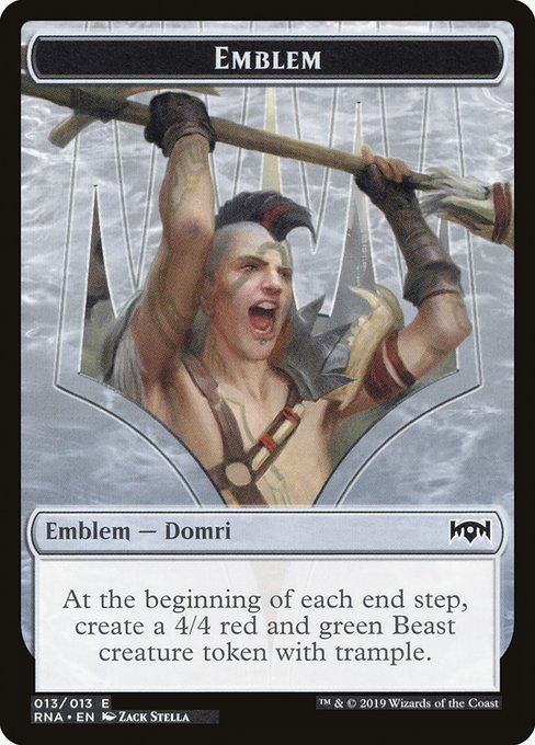 Emblem - Domri, Chaos Bringer [Ravnica Allegiance] | Gear Gaming Bentonville