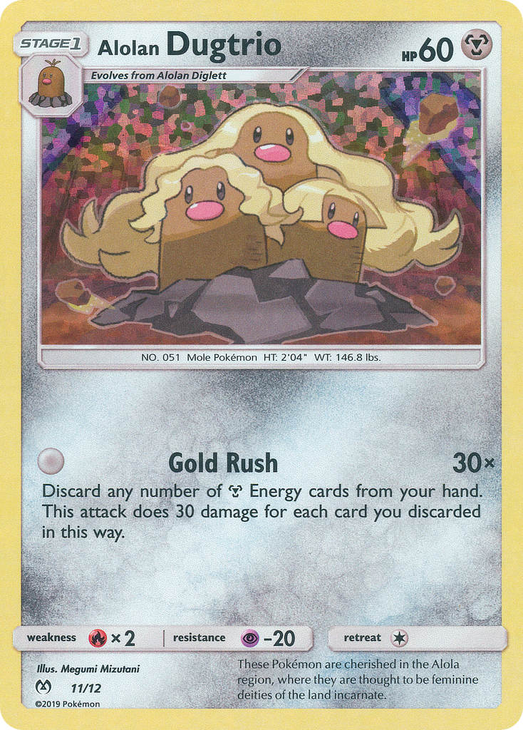 Alolan Dugtrio (11/12) [McDonald's Promos: 2019 Collection] | Gear Gaming Bentonville