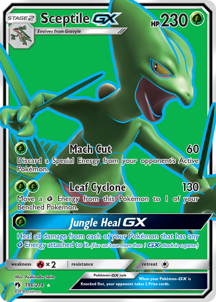 Sceptile GX (196/214) [Sun & Moon: Lost Thunder] | Gear Gaming Bentonville