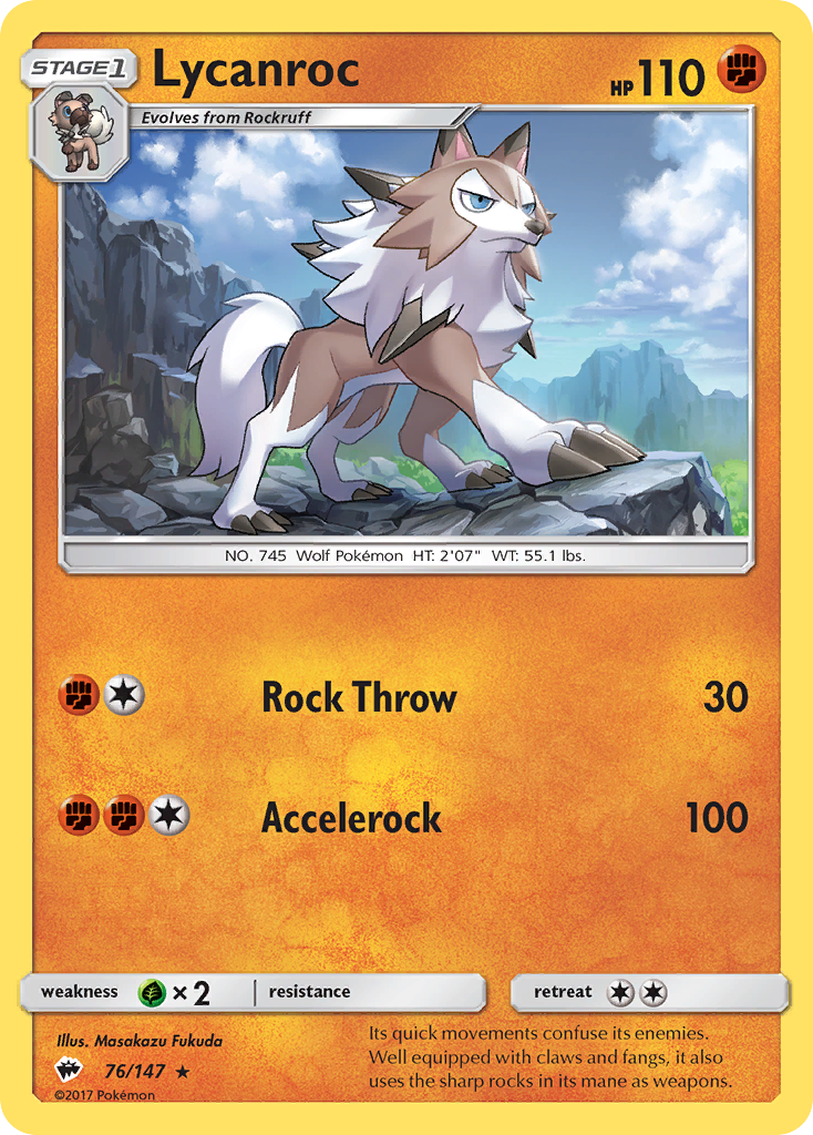 Lycanroc (76/147) [Sun & Moon: Burning Shadows] | Gear Gaming Bentonville