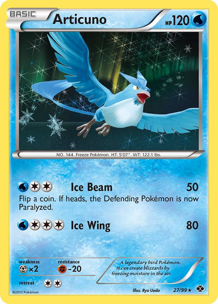 Articuno (27/99) (Blister Exclusive) [Black & White: Next Destinies] | Gear Gaming Bentonville