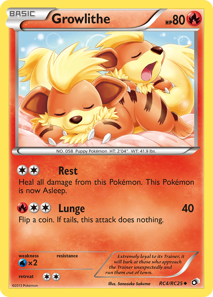 Growlithe (RC4/RC25) [Black & White: Legendary Treasures] | Gear Gaming Bentonville