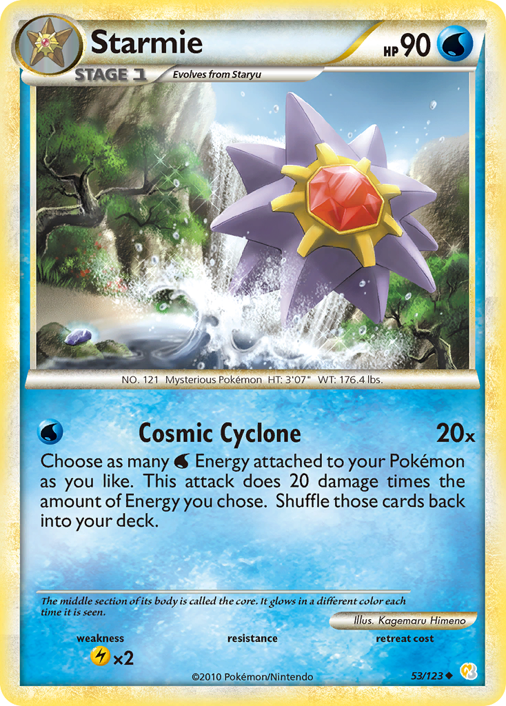 Starmie (53/123) [HeartGold & SoulSilver: Base Set] | Gear Gaming Bentonville