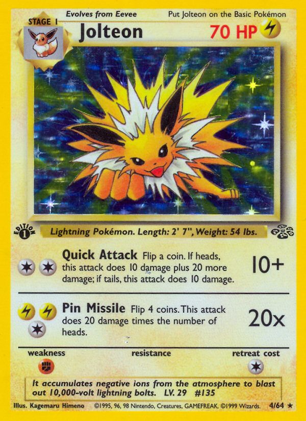 Jolteon (4/64) [Jungle 1st Edition] | Gear Gaming Bentonville