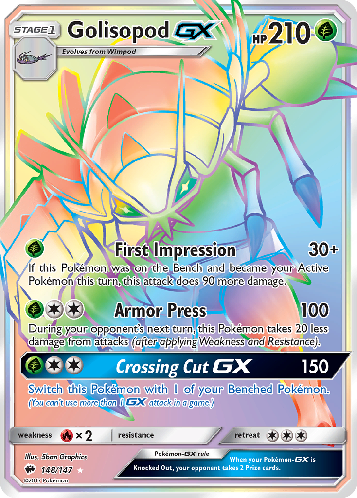 Golisopod GX (148/147) [Sun & Moon: Burning Shadows] | Gear Gaming Bentonville