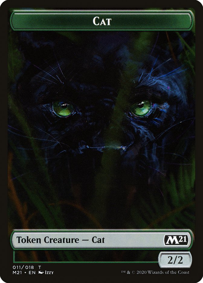 Beast // Cat (011) Double-sided Token [Core Set 2021 Tokens] | Gear Gaming Bentonville