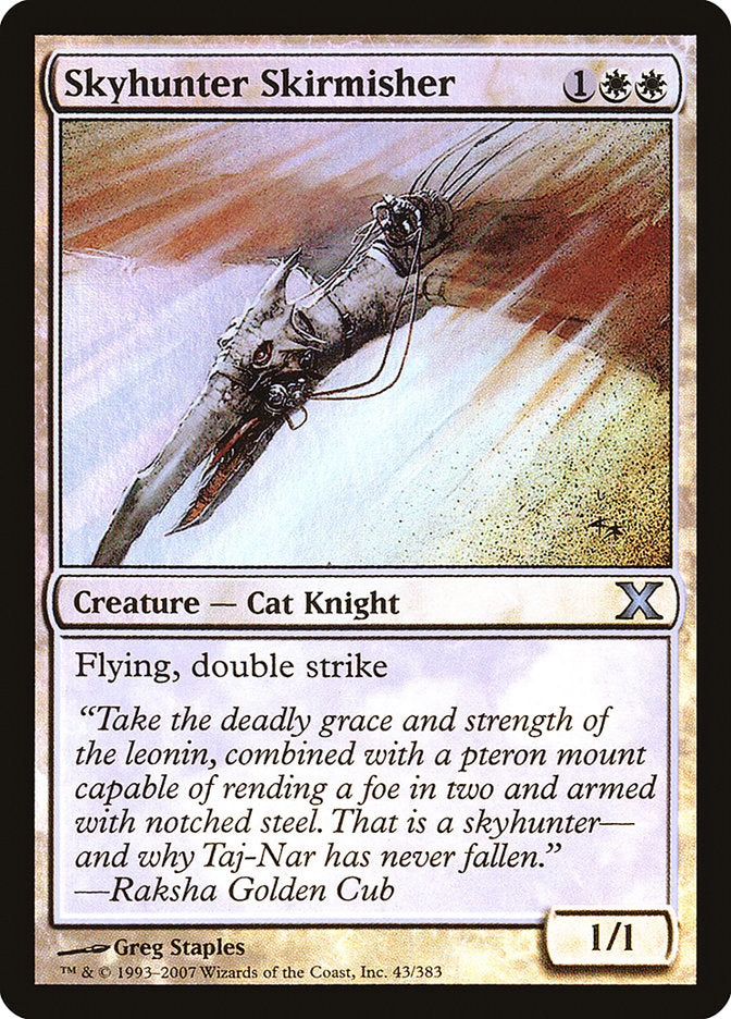 Skyhunter Skirmisher (Premium Foil) [Tenth Edition] | Gear Gaming Bentonville