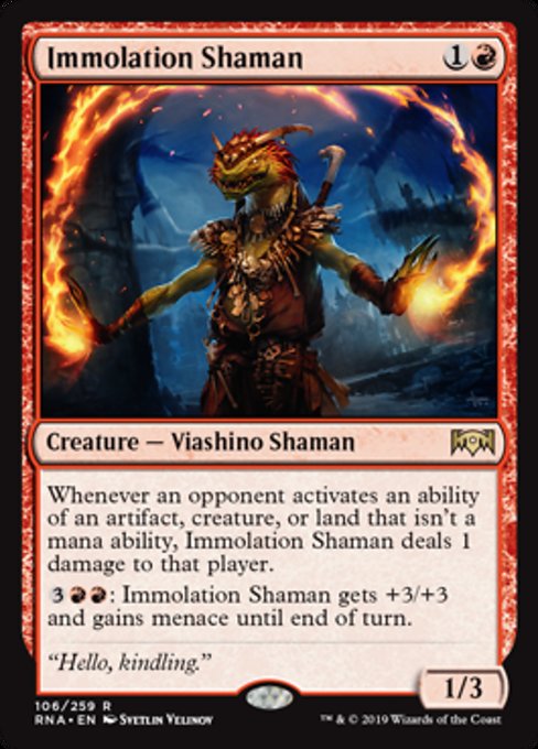 Immolation Shaman [Ravnica Allegiance] | Gear Gaming Bentonville