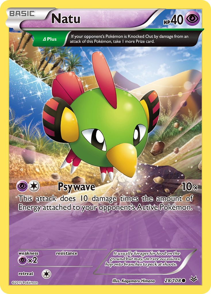 Natu (28/108) [XY: Roaring Skies] | Gear Gaming Bentonville