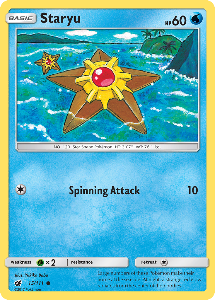 Staryu (15/111) [Sun & Moon: Crimson Invasion] | Gear Gaming Bentonville