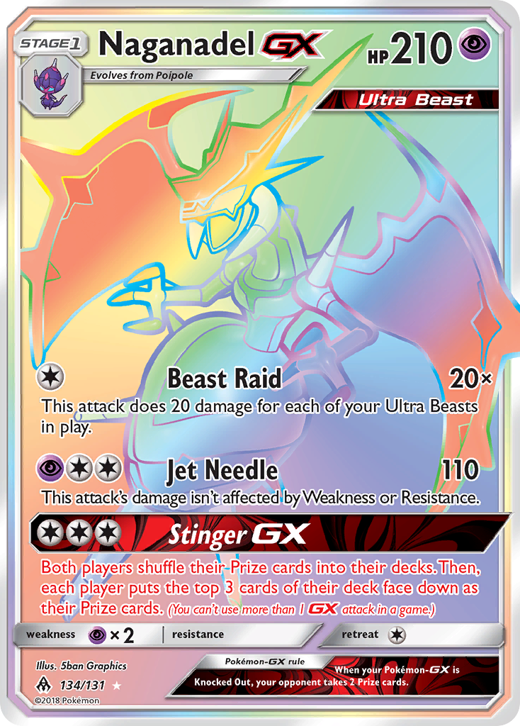 Naganadel GX (134/131) [Sun & Moon: Forbidden Light] | Gear Gaming Bentonville