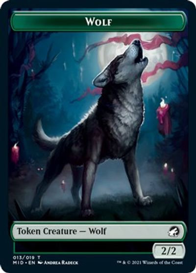 Centaur // Wolf Double-sided Token [Innistrad: Midnight Hunt Commander Tokens] | Gear Gaming Bentonville