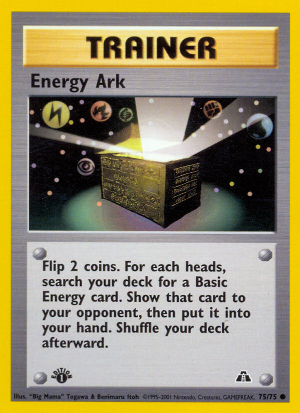 Energy Ark (75/75) [Neo Discovery 1st Edition] | Gear Gaming Bentonville