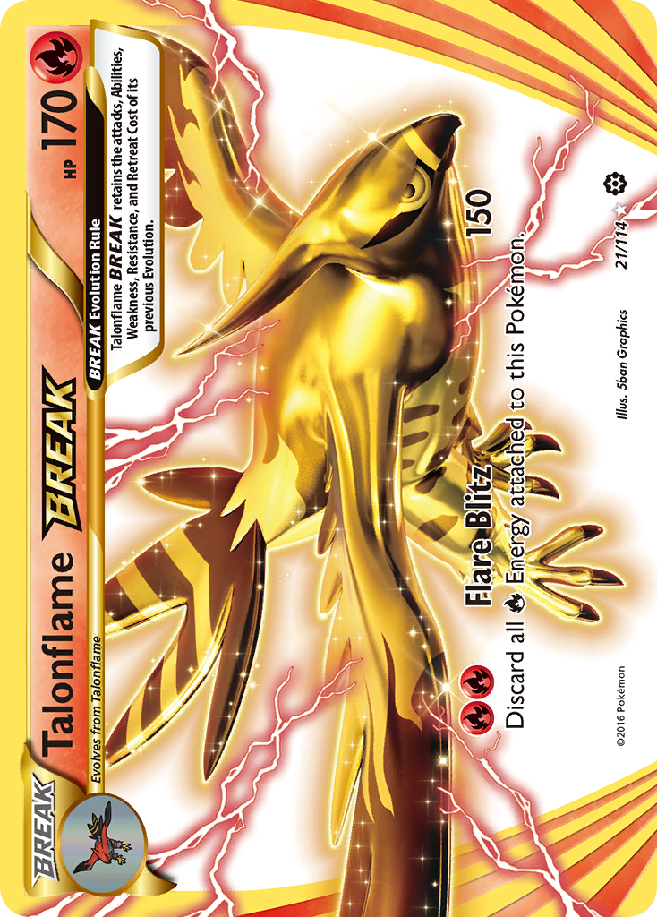 Talonflame BREAK (21/114) [XY: Steam Siege] | Gear Gaming Bentonville