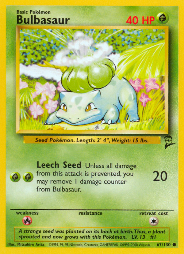 Bulbasaur (67/130) [Base Set 2] | Gear Gaming Bentonville