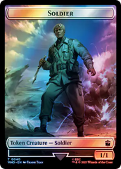 Soldier // Mark of the Rani Double-Sided Token (Surge Foil) [Doctor Who Tokens] | Gear Gaming Bentonville