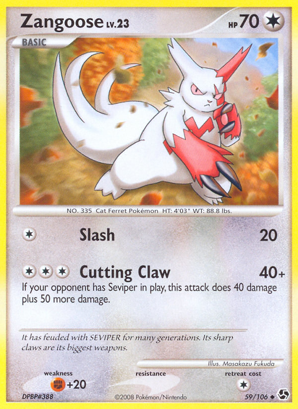 Zangoose (59/106) [Diamond & Pearl: Great Encounters] | Gear Gaming Bentonville