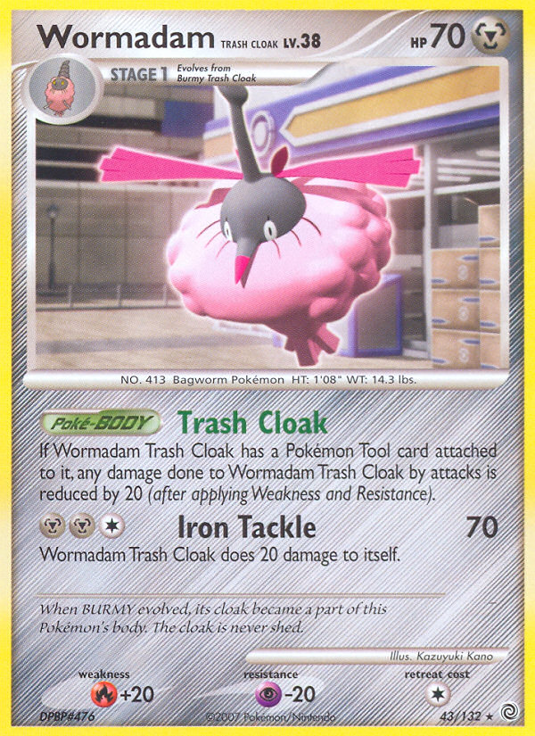 Wormadam Trash Cloak (43/132) [Diamond & Pearl: Secret Wonders] | Gear Gaming Bentonville