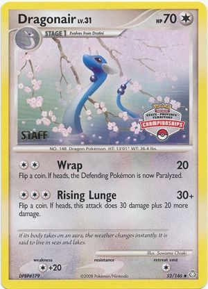 Dragonair (52/146) (State Province Territory Championship Staff) [Diamond & Pearl: Legends Awakened] | Gear Gaming Bentonville