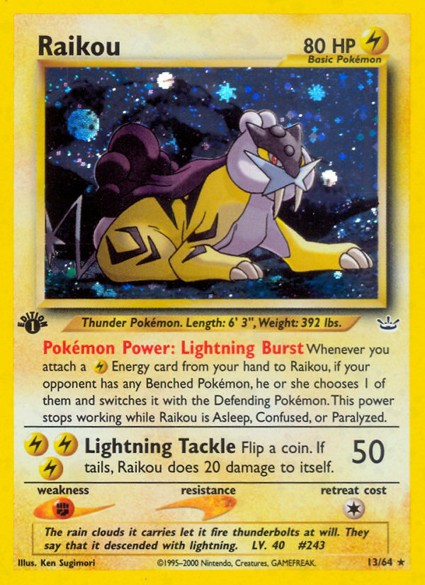 Raikou (13/64) [Neo Revelation 1st Edition] | Gear Gaming Bentonville