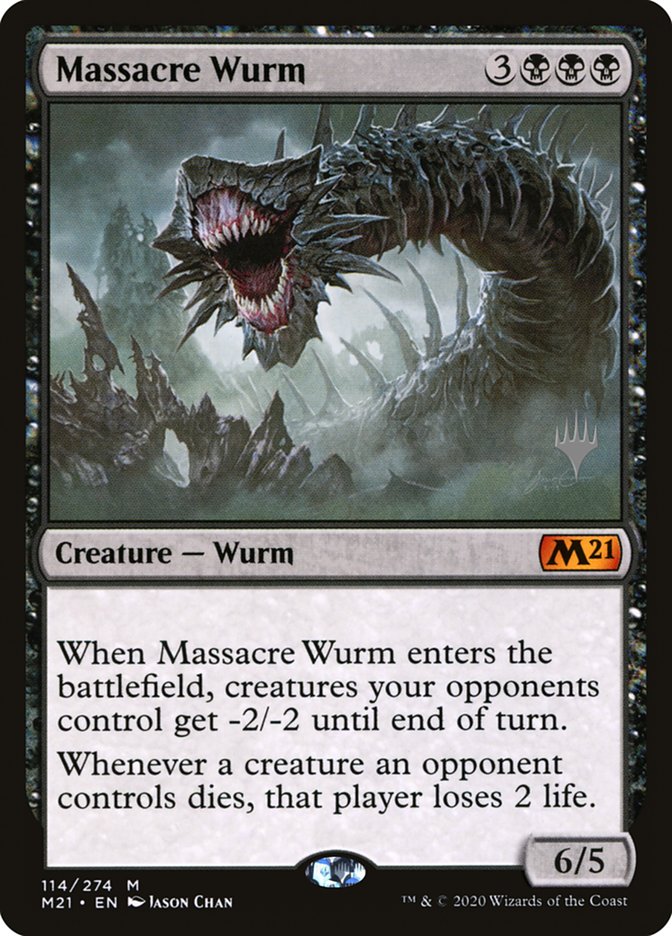 Massacre Wurm (Promo Pack) [Core Set 2021 Promos] | Gear Gaming Bentonville