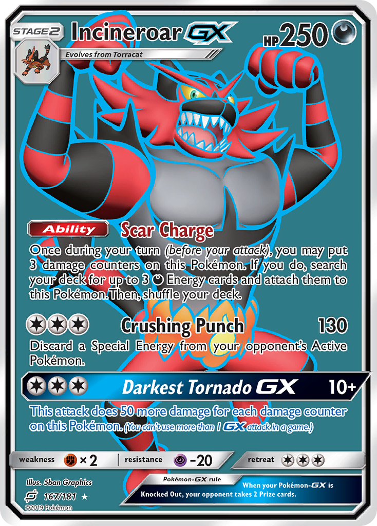 Incineroar GX (167/181) [Sun & Moon: Team Up] | Gear Gaming Bentonville
